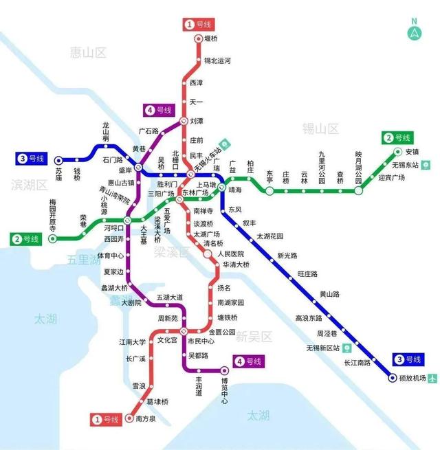 无锡地铁二号线，2021无锡地铁2号线路图（无锡3条新地铁线路得到批复）