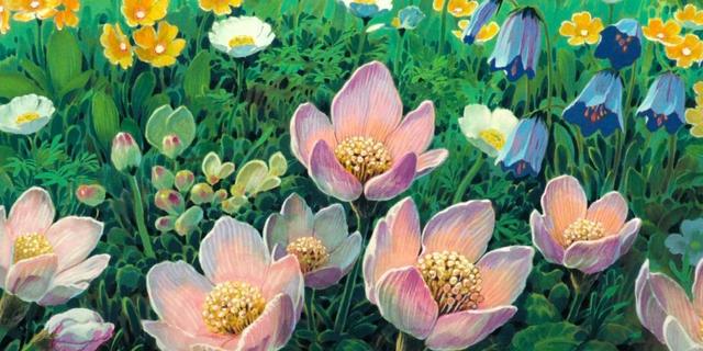 动漫背景图，动漫背景图 梦幻（宫崎骏动漫世界场景背景图）