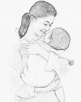 母亲节简笔画图片大全(母亲简笔画) - 赤虎壹号