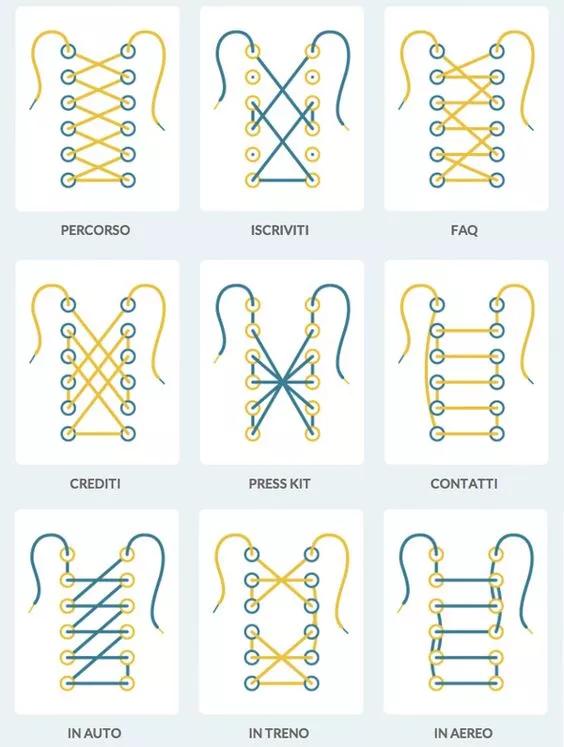花式系鞋带教程，运动鞋简单的花式系鞋带方法（几十种鞋带花式系法）
