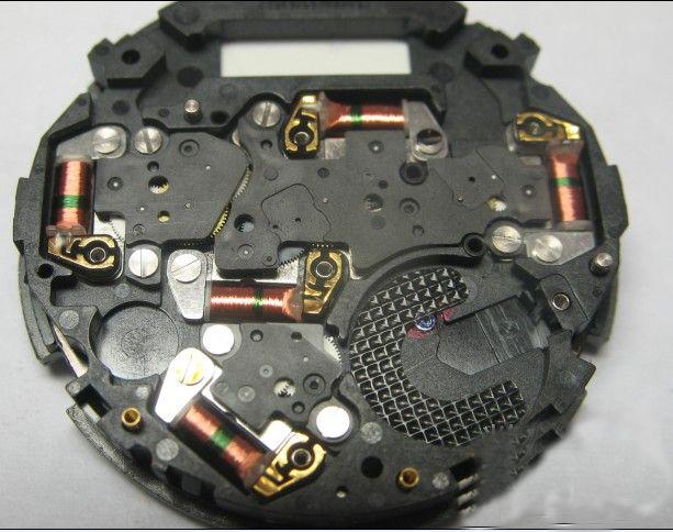 石英钟机芯拆解图,拆卡西欧6局5马达电波表 - 玉三网