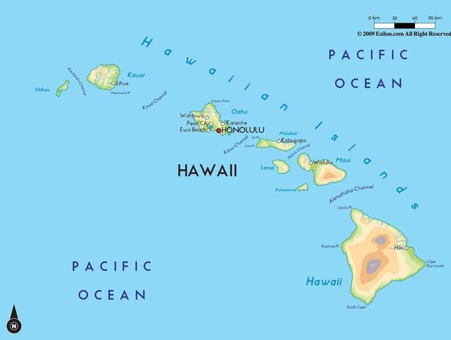 夏威夷在哪个洲,夏威夷在哪个洲南美洲还是大洋洲(夏威夷距离美国本土