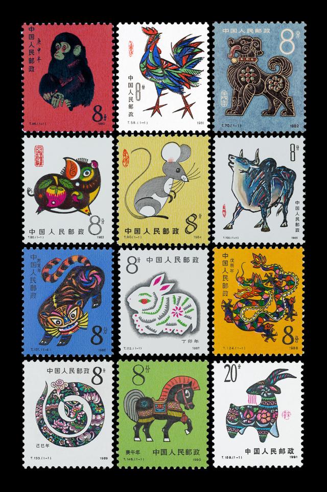 第一套生肖邮票叫什么名字,1980年我国发行的第一套生肖邮票的名称和