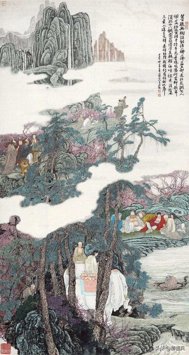 十八罗汉排名及顺序及图片，十八罗汉排名及顺序（名家人物画《十八罗汉图》欣赏）