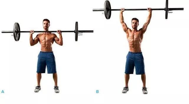 杠铃锻炼方法及图解，5个增肌最好的杠铃力量训练