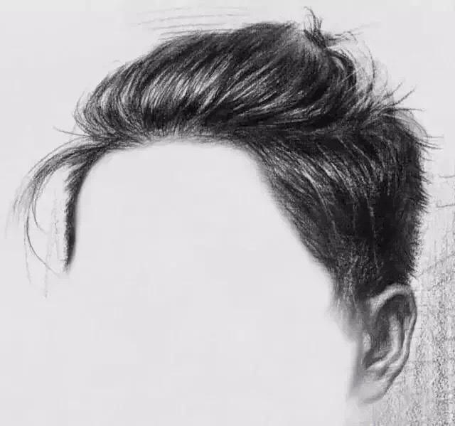 头发结构图素描，人头像素描的头发结构怎么画（9种素描头像头发的画法参考）