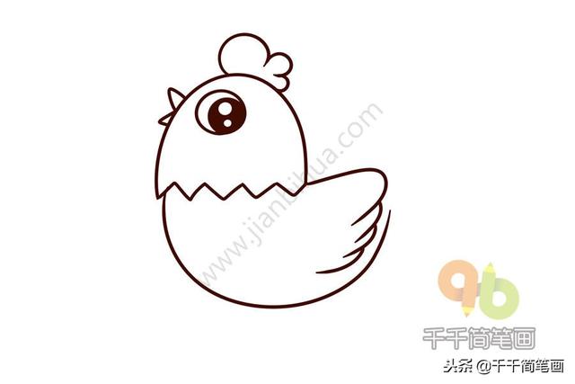 公鸡母鸡简笔画，公鸡母鸡简笔画彩色（一分钟学会画大公鸡和大母鸡）