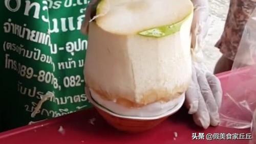 切椰子怎么切完整，手法娴熟干净利索