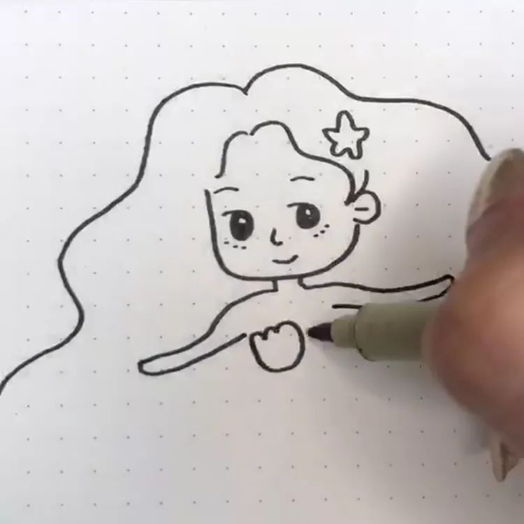 画美人鱼的方法，画美人鱼的方法有哪些（教你画，可爱的小美人鱼~）