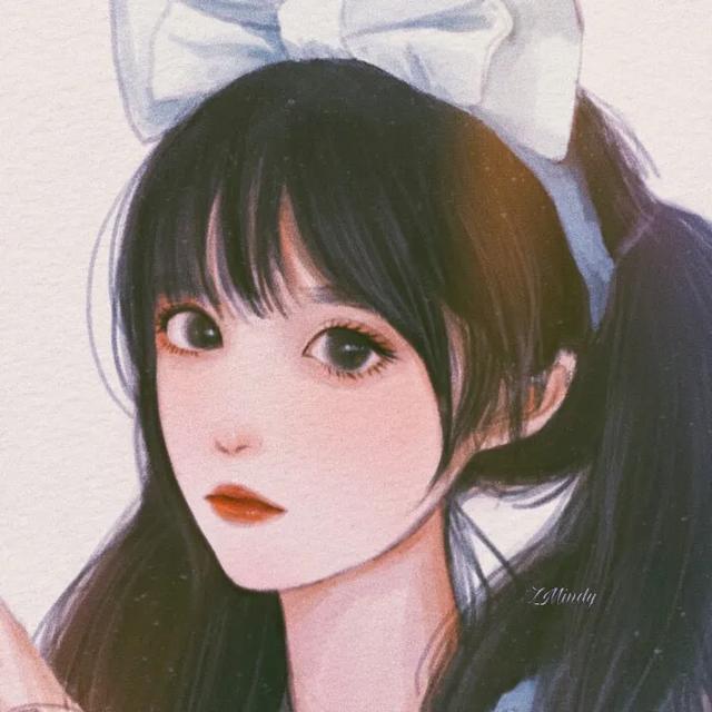 女生手机挡脸头像，女生头像一一手机遮脸微信（温柔好看的手绘女生插画头像合集来袭）