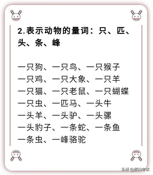 量词有哪些，量词有哪些 语文（语文18类量词归类汇总）