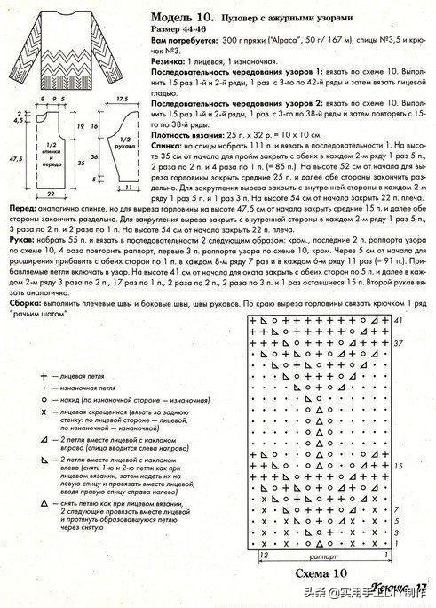 十种简单毛衣花样图解，毛衣新款花样编织教程（15个棒针编织花样）