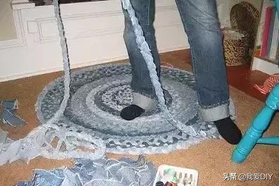 牛仔裤旧物改造，牛仔裤旧物改造坐垫（牛仔裤改造第二波）