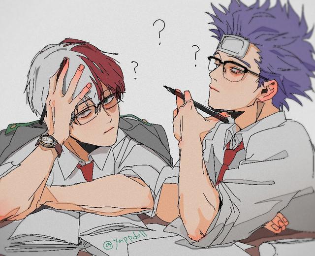 我的英雄学院:轰焦冻，微信头像，我的英雄学院:轰焦冻（寥寥几笔就邪魅又帅气满满的轰焦冻同人动图插画）