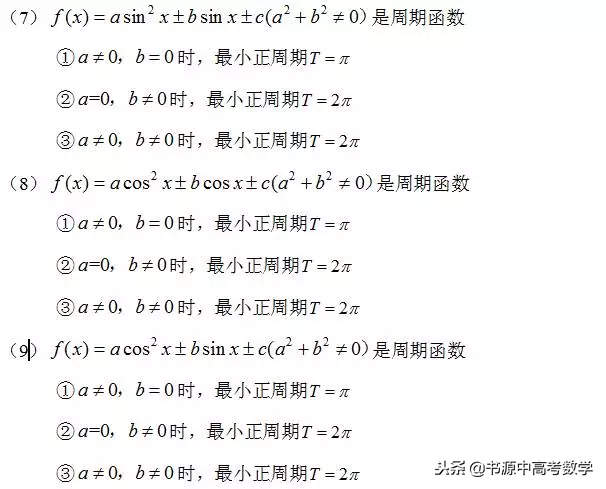 周期函数怎么判断，函数周期性（高中数学最全面的函数对称性和周期性结论）