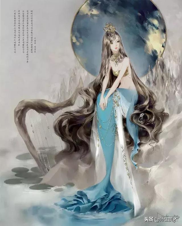 武媚娘手绘装扮游戏(这些手绘板大佬画的都是仙女图片)_犇涌向乾