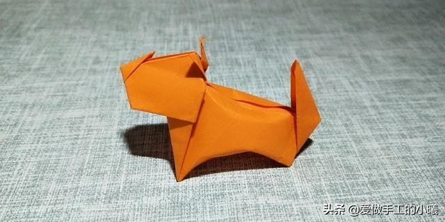 折纸小狗简单教程，简单的小狗折纸教程（简单可爱小狗折纸）