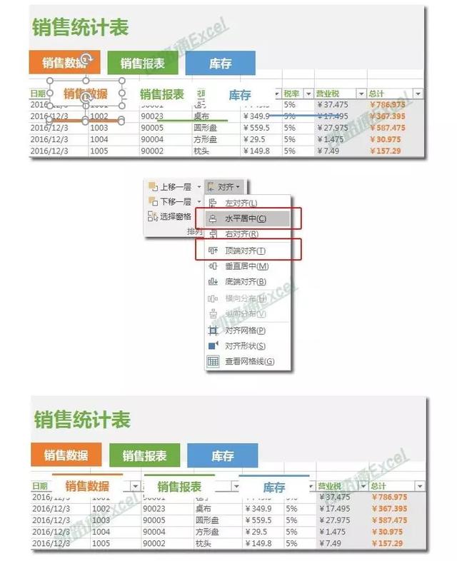 Excel制作漂亮的切换式销售统计表：全民学Excel