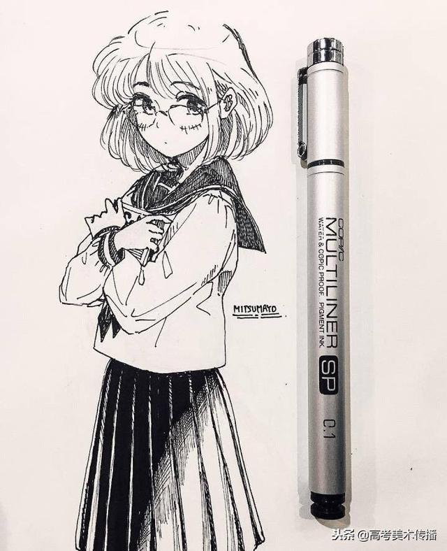 一组唯美浪漫卡通人物插画 插画师:純頃，微信头像，一组唯美浪漫卡通人物插画 插画师:純頃（一组卡通人物形象插画）
