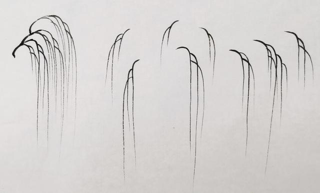 画柳树的画法，山水画中柳树的画法