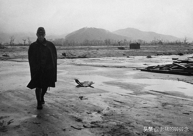  日本广岛遭受原子弹打击现场，275230人死亡的日本广岛原子弹爆炸现场老照片 