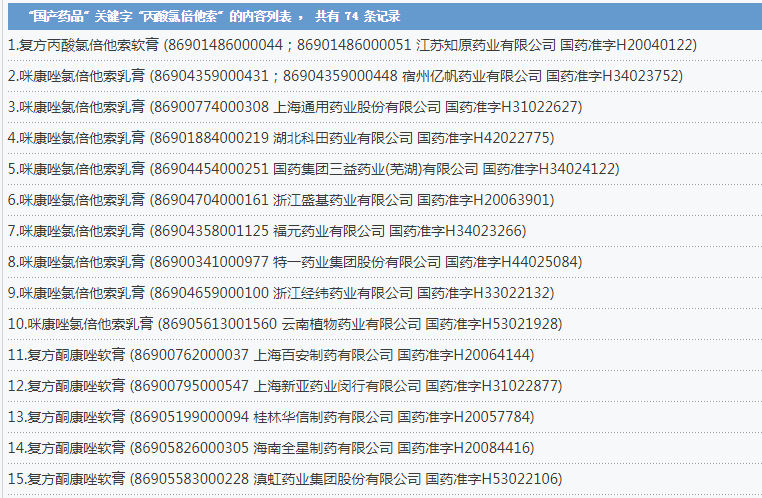 源欣（宣称纯草本的中药乳膏非法添加激素）