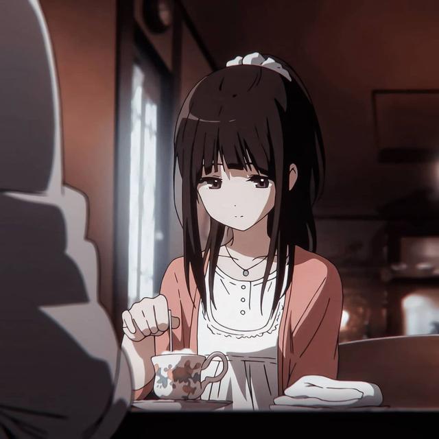 冰菓男主ପ( ˘ᵕ˘ ) ੭，微信头像，冰菓男主ପ( ˘ᵕ˘ ) ੭（《冰菓》千反田爱瑠）