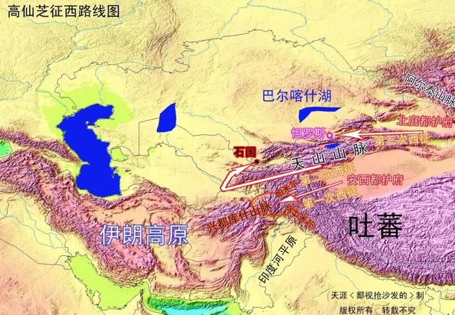 天山在地图上的位置，天山在哪里地图（详解天山南北——西域与大中亚地区）