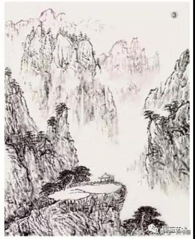 山水画作画构图的步骤顺序，青绿山水的构图程序