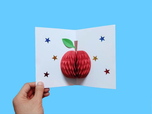 如何做漂亮的贺卡，如何做漂亮的贺卡视频（非常漂亮的苹果贺卡）