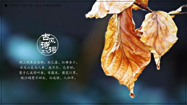 李清照坦然面对人生，李清照用豁达、爽朗的人生态度