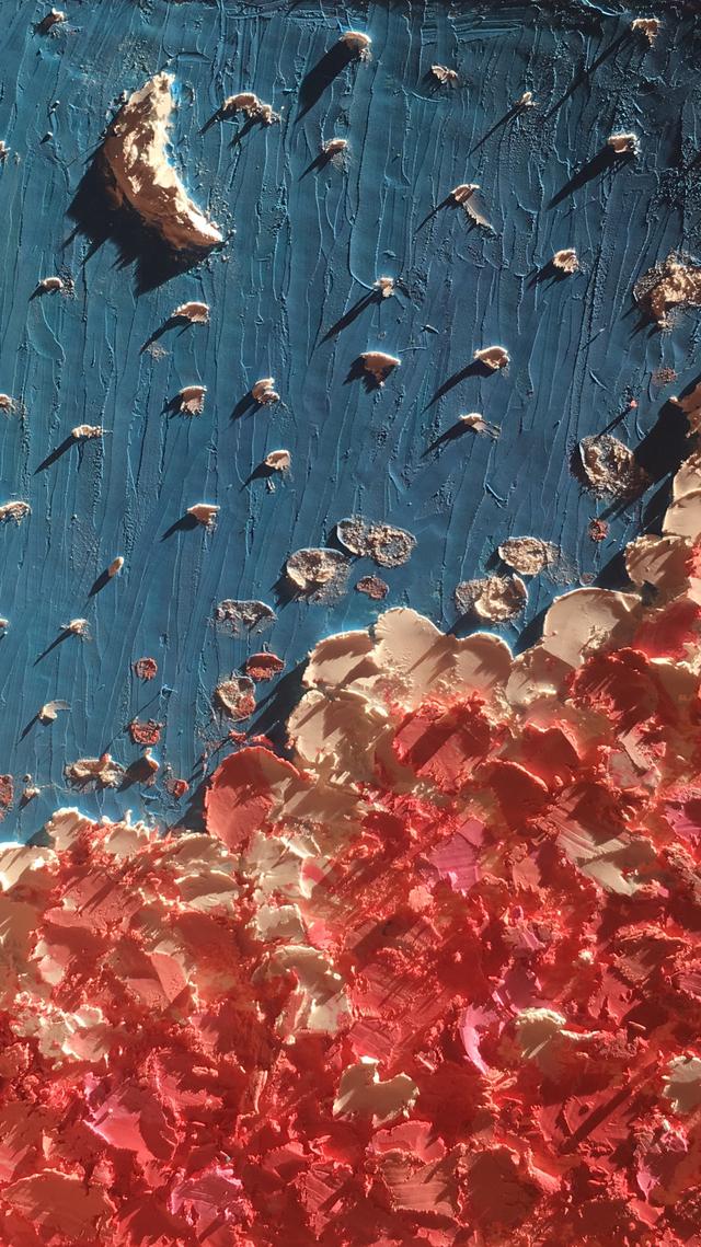 油画棒图片绘画作品，一组油画棒作品（绝美的油画棒手绘壁纸<二>）