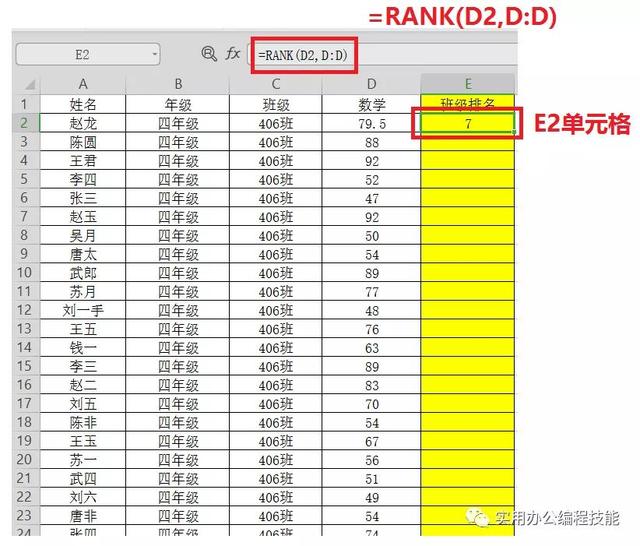 excel表格成绩排名次，EXCEL表格对成绩单排名、排序的方法（如何用Excel进行排名）