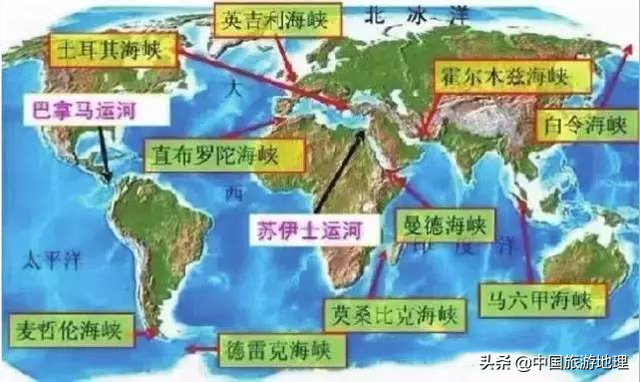 曼德海峡地理位置，亚丁湾地理位置（世界十大海峡）