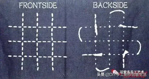刺子绣入门针法教程，精致优雅的刺子绣
