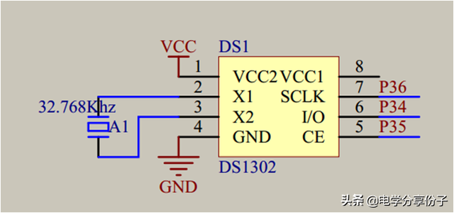 ds1302时钟芯片工作原理，ds1302时钟芯片工作原理及说明（DS1302时钟-单片机教程）