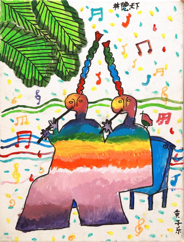 荷花池简笔画，荷花池简笔画手绘（美丽云浮——2020年云浮市庆祝六一儿童节少儿书画作品展）