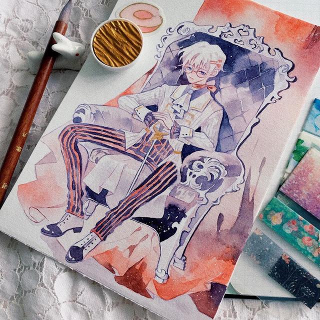 水彩画古风人物教程，水彩画人物教程（这样的水彩好想画）