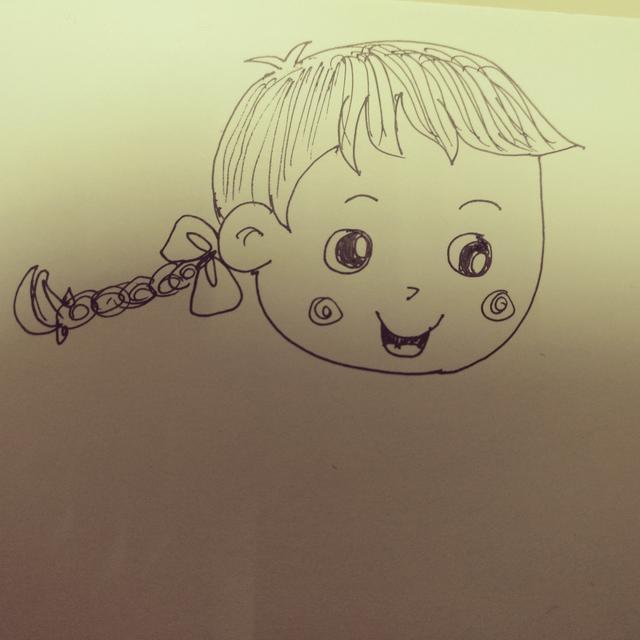 简笔画椅子是怎么画的，椅子咋画简笔画（如何来画一位坐在凳子上的卡通女孩简笔画呢）