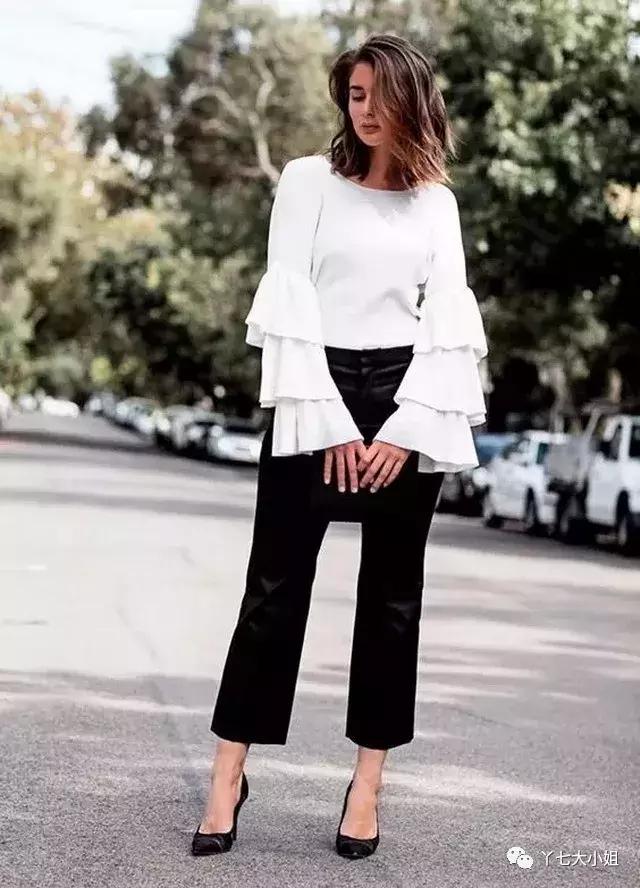 粗跟低帮高跟鞋怎么搭配裤子，气场超强的时髦组合
