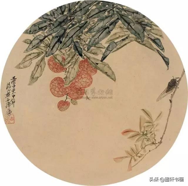 居廉淡雅国画作品欣赏，居廉精品画作欣赏