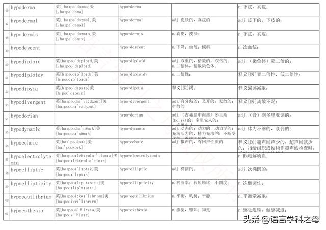 国民homo什么意思，homolive什么梗（总结了367个以hyper、240个以hypo前缀、106个以homo前缀的单词）