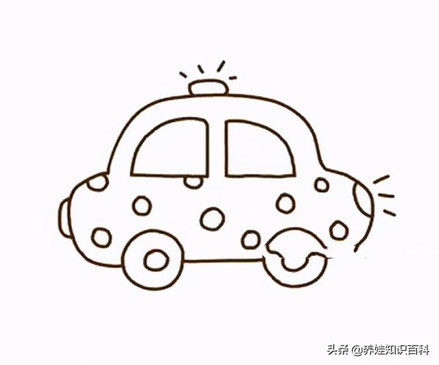 一分钟简笔画—跟我一起画小轿车,简笔画车的简笔画(好看的小汽车就画