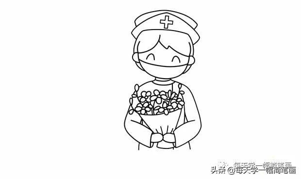 横幅简笔画带字，每天学一幅简笔画--五一劳动节劳动最光荣简笔画画法步骤图解大全