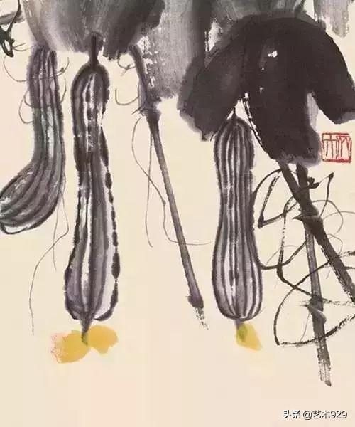 丝瓜喜欢阴还是阳，丝瓜苗喜阳还是阴（一教就会，国画丝瓜的写意画法）