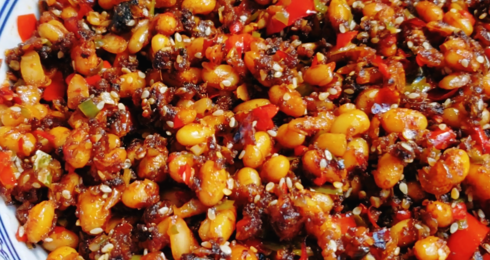 【酱黄豆】做法步骤图 开胃又下饭-起舞食谱网