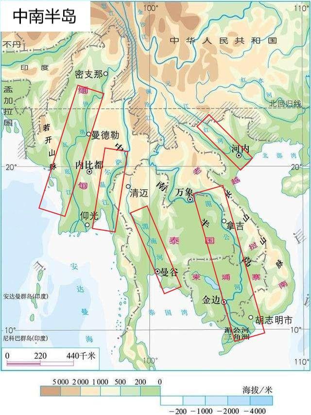 中南半岛气候类型（中南半岛、河口三角洲、季风水田农业）