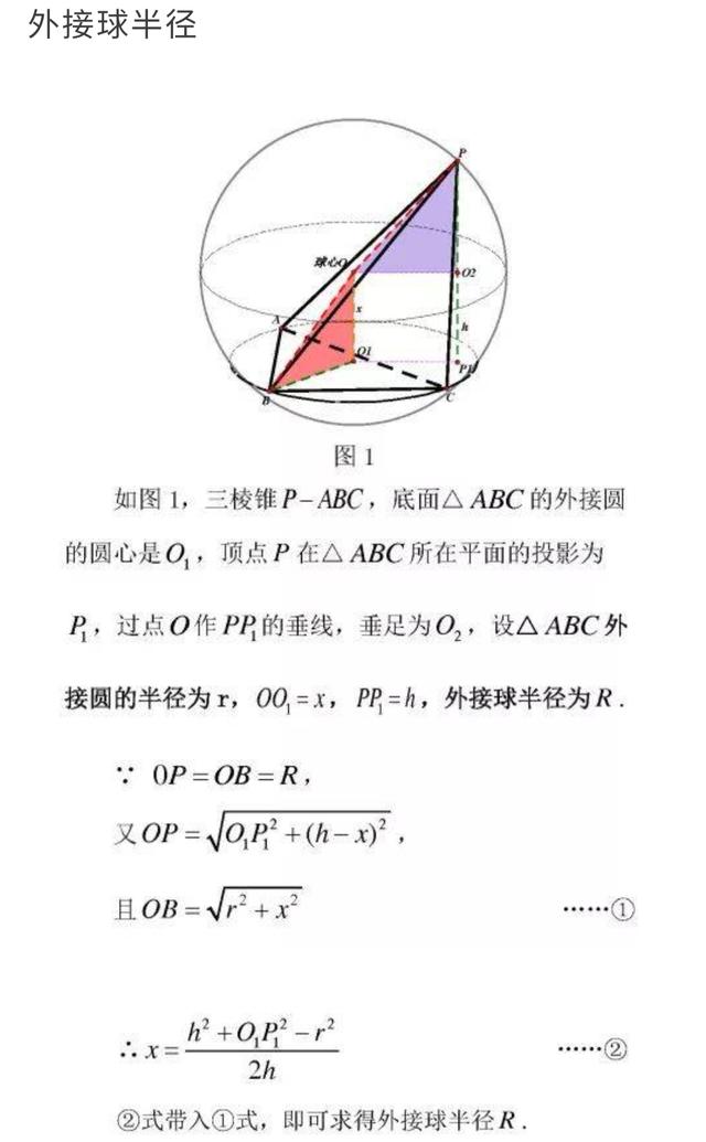 三棱锥的高怎么求，三棱锥的高怎么算（三棱锥的内切球，外接球半径）