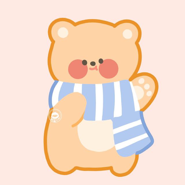 小熊表情包，微信头像，小熊表情包（卡通小熊头像，补充糖分的时间）