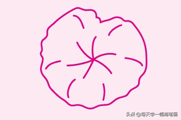 荷叶荷花简笔画，如何简笔画一朵美丽的荷花（每天学一幅简笔画--荷叶简笔画画法步骤图片大全）
